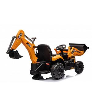 Vehículo MÁQUINA Excavadora 12V PARA NIÑOS, 2en1 JCB Amarillo, RC PARENTAL, INDA366-RA-DM0960B.ZOL